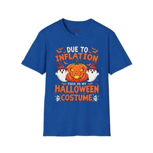 Due To Inflation This Is My Halloween Costume T-Shirt Royal / S gift_idea unique_gift personalised_gift