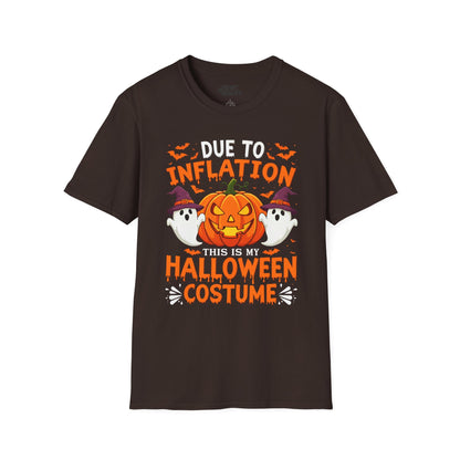 Due To Inflation This Is My Halloween Costume T-Shirt Dark Chocolate / S gift_idea unique_gift personalised_gift
