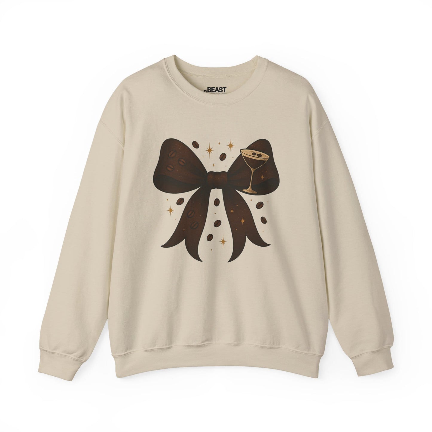 espresso martini bow sweatshirt sand sweatshirt uk coquette gift idea