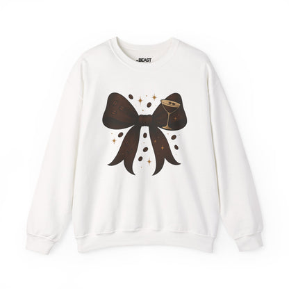 espresso martini bow sweatshirt white sweatshirt uk coquette gift idea