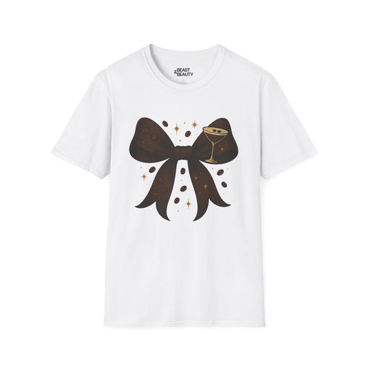 espresso martini bow t-shirt white t-shirt uk coquette gift idea