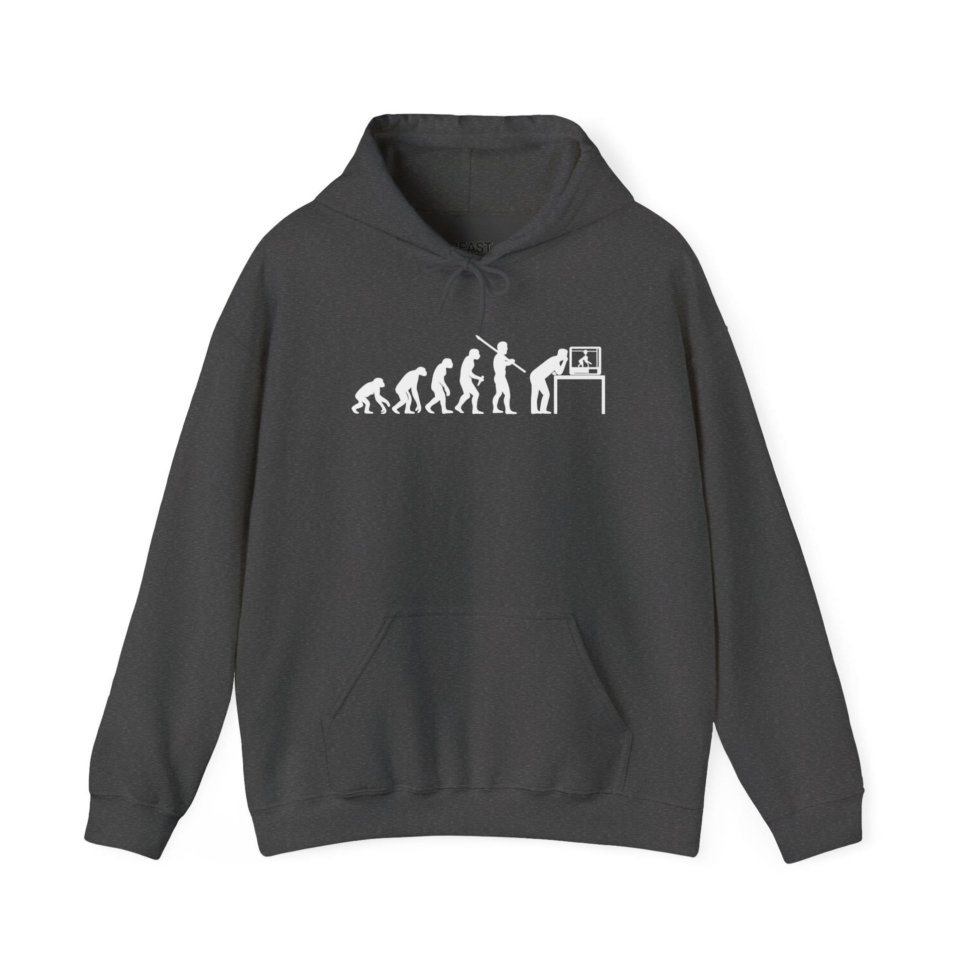 Evolution of Man to 3D Printer Hoodie - Funny 3D Printing S / Dark Heather gift_idea unique_gift personalised_gift
