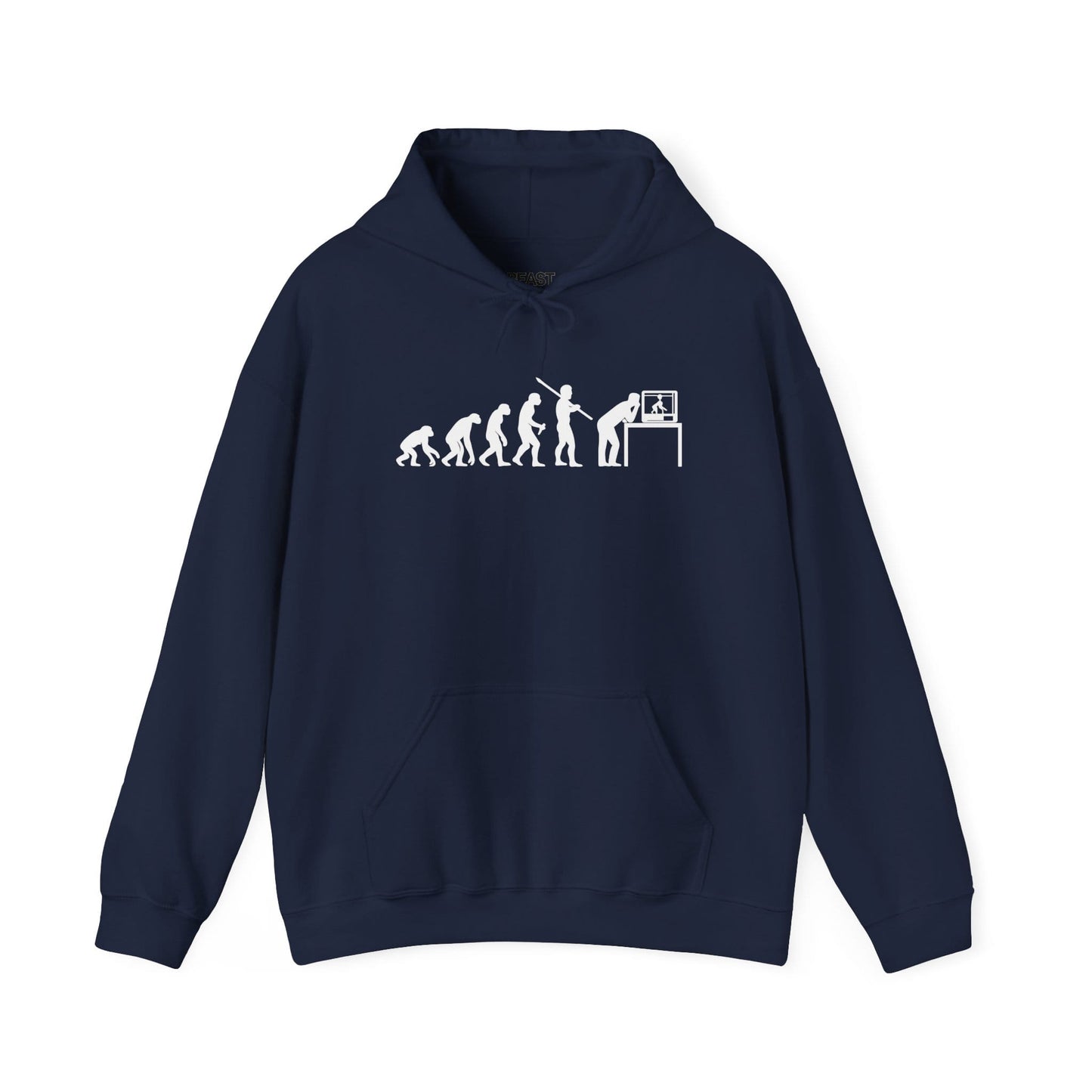 Evolution of Man to 3D Printer Hoodie - Funny 3D Printing S / Navy gift_idea unique_gift personalised_gift