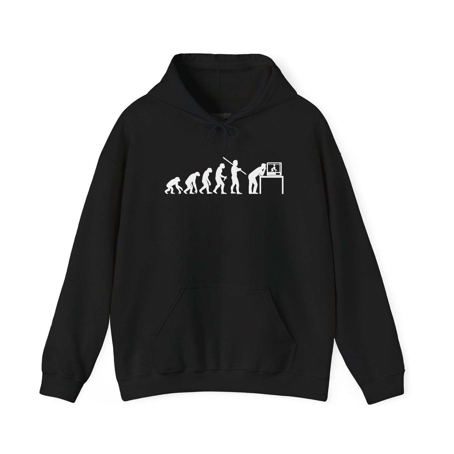 Evolution of Man to 3D Printer Hoodie - Funny 3D Printing S / Black gift_idea unique_gift personalised_gift