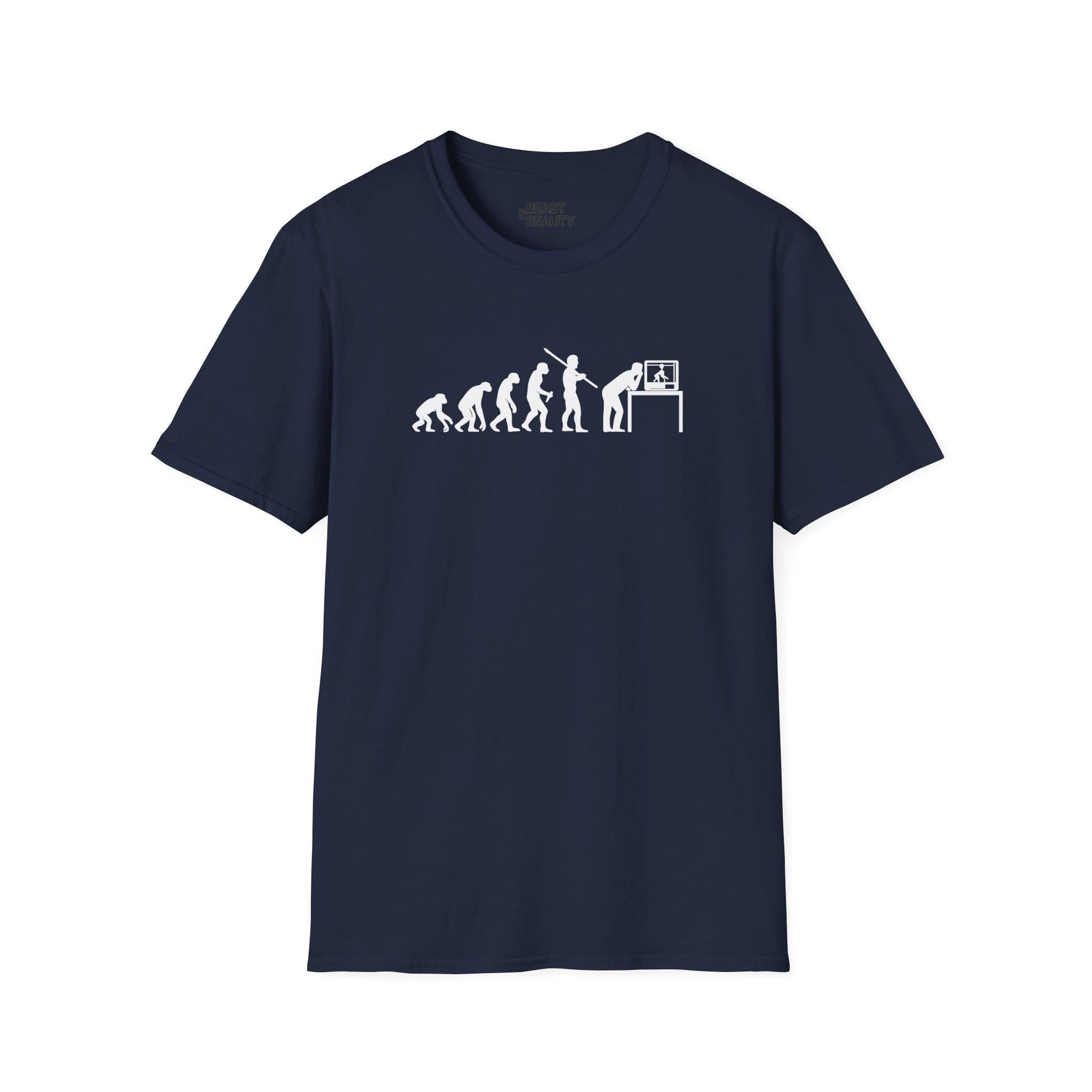 Evolution of Man to 3D Printer T-Shirt - Funny 3D Printing Tee Navy / S gift_idea unique_gift personalised_gift