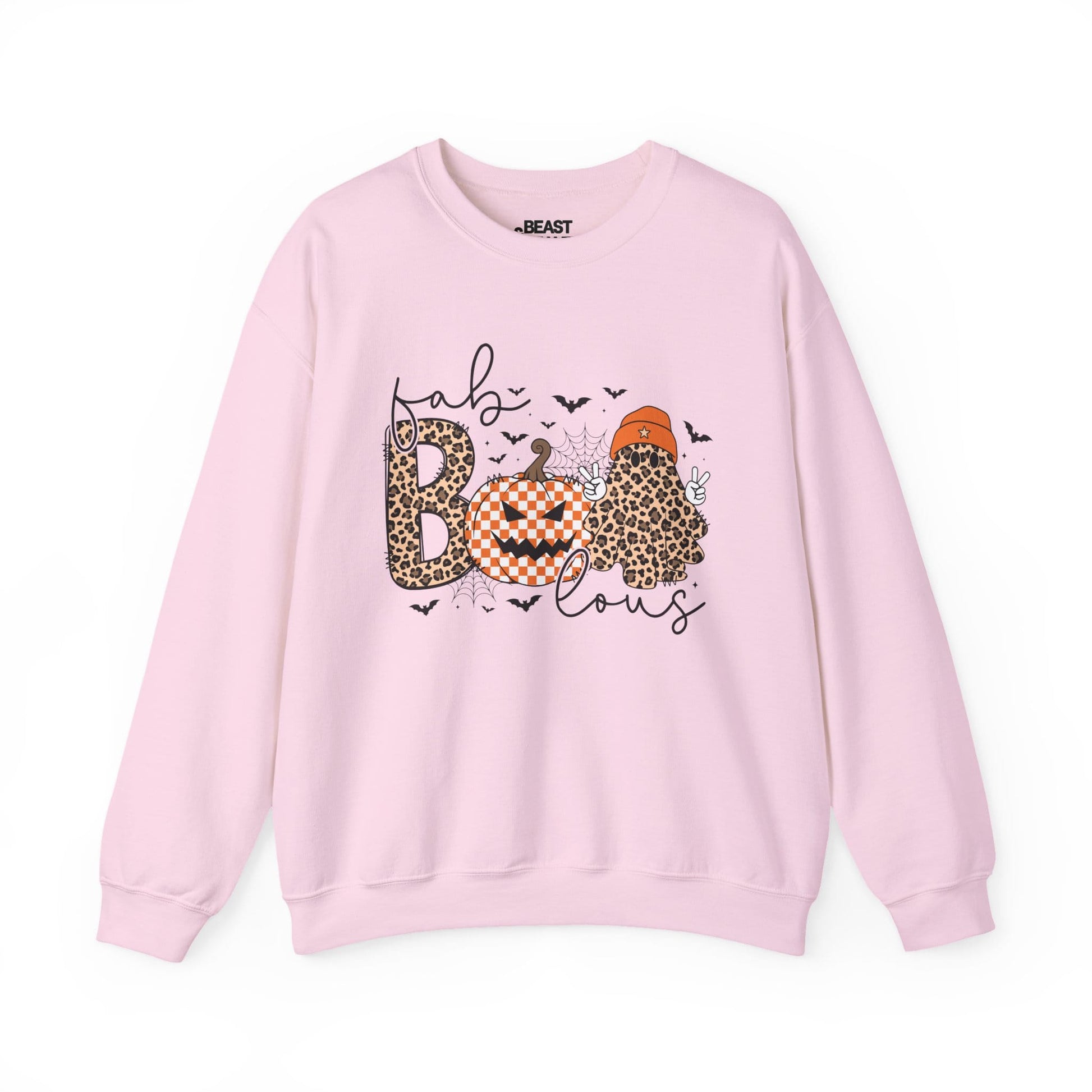 Fab Boo Lous Cute Halloween Sweatshirt for Adults Light Pink / S gift_idea unique_gift personalised_gift