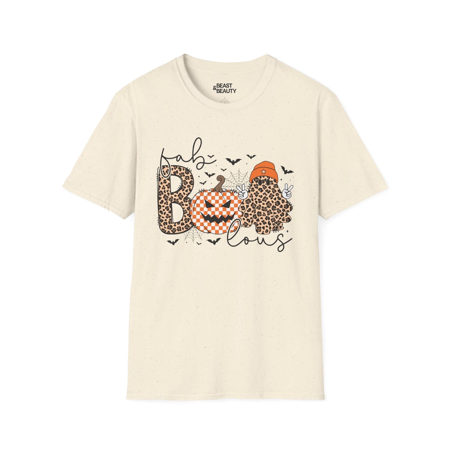 Fab Boo Lous Halloween Ghost T-Shirt Natural / M gift_idea unique_gift personalised_gift