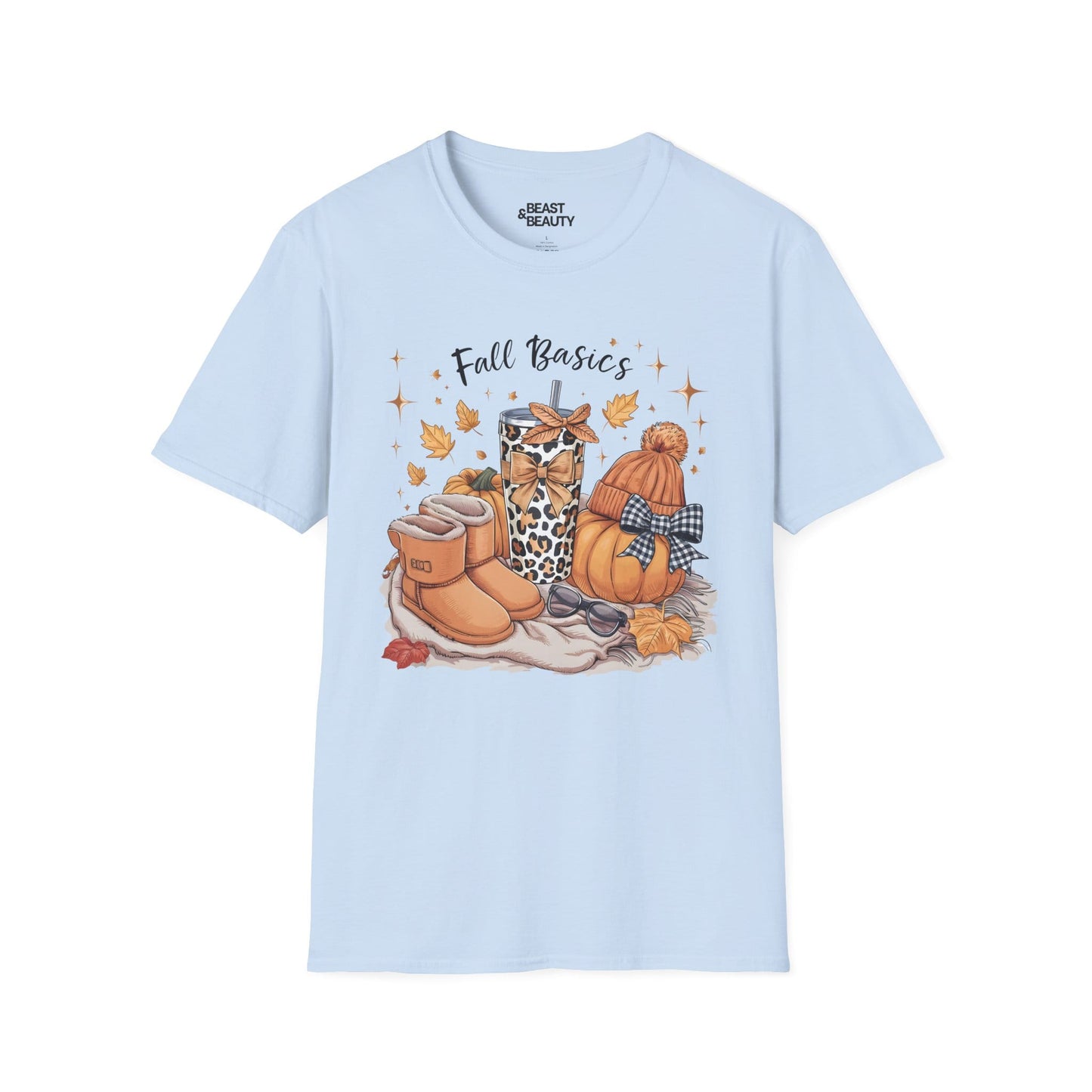 fall basics graphic t-shirt light blue t-shirt uk gift gift idea