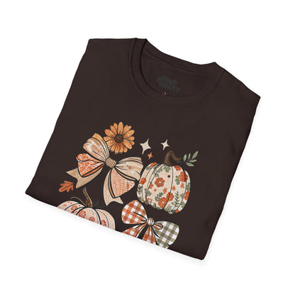 fall pumpkin bow graphic t-shirt t-shirt uk Halloween gift idea image 7