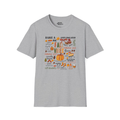 fall vibes aesthetic t-shirt sport grey t-shirt uk gift gift idea