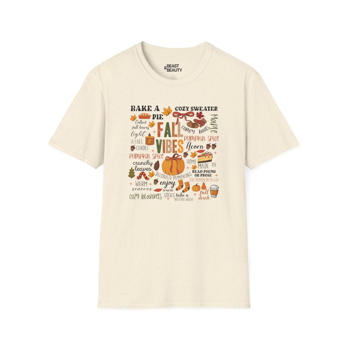 fall vibes aesthetic t-shirt natural t-shirt uk gift gift idea