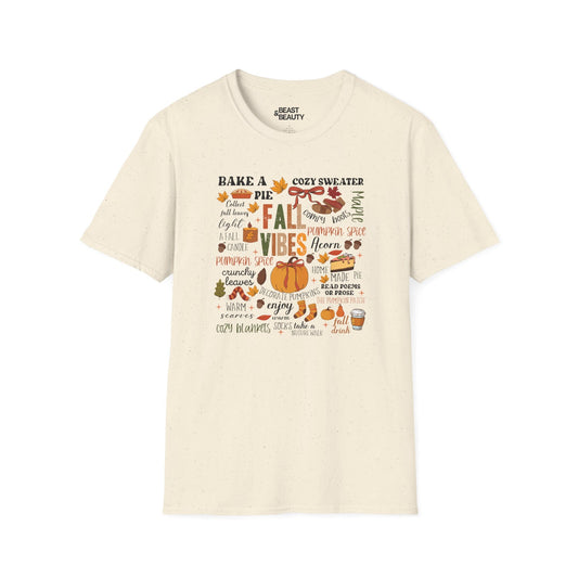 fall vibes aesthetic t-shirt natural t-shirt uk gift gift idea