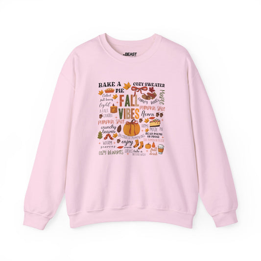 fall vibes autumn quotes sweatshirt light pink sweatshirt uk gift gift idea