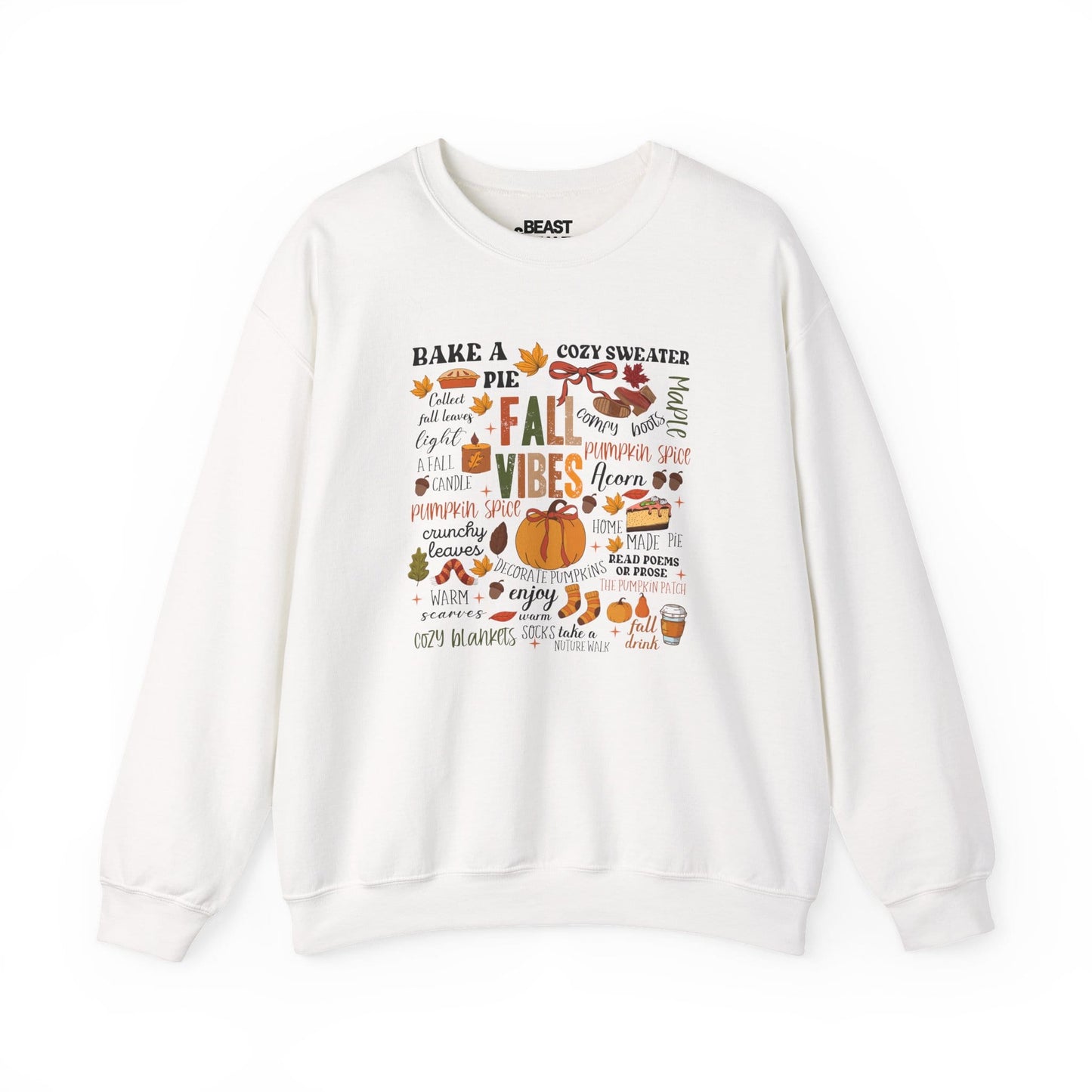 fall vibes autumn quotes sweatshirt white sweatshirt uk gift gift idea