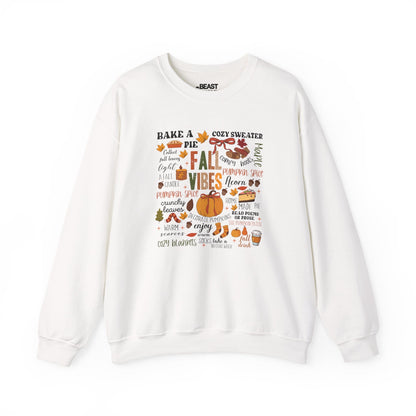 fall vibes autumn quotes sweatshirt white sweatshirt uk gift gift idea