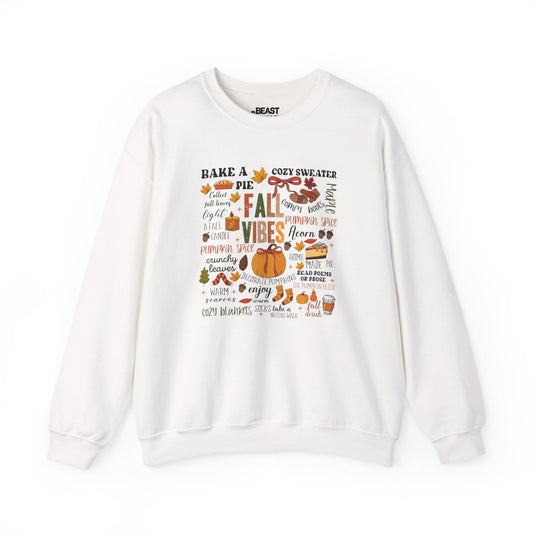 fall vibes autumn quotes sweatshirt white sweatshirt uk gift gift idea
