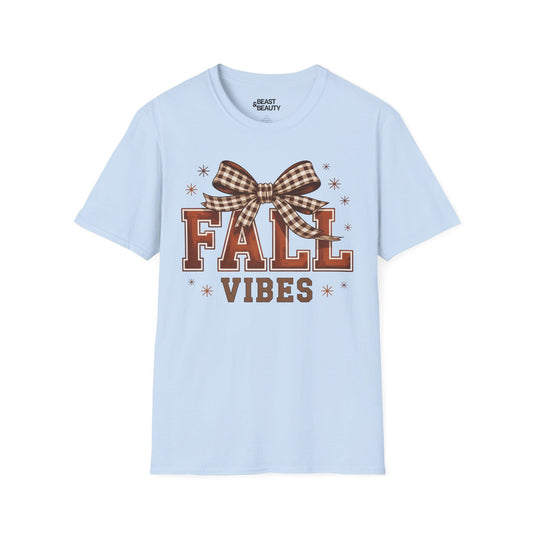 fall vibes bow t-shirt light blue t-shirt uk coquette gift idea
