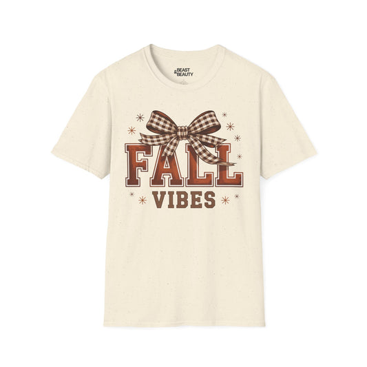 fall vibes bow t-shirt natural t-shirt uk coquette gift idea