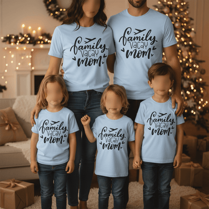 Family Holiday Mum T-Shirt gift_idea unique_gift personalised_gift