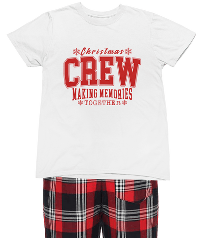 Family Matching Christmas Pyjamas – Xmas Crew PJs Baby to Adult 0-6 Months / White gift_idea unique_gift personalised_gift
