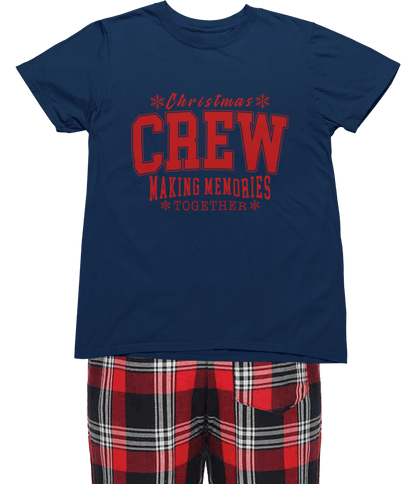 Family Matching Christmas Pyjamas – Xmas Crew PJs Baby to Adult 0-6 Months / Navy gift_idea unique_gift personalised_gift