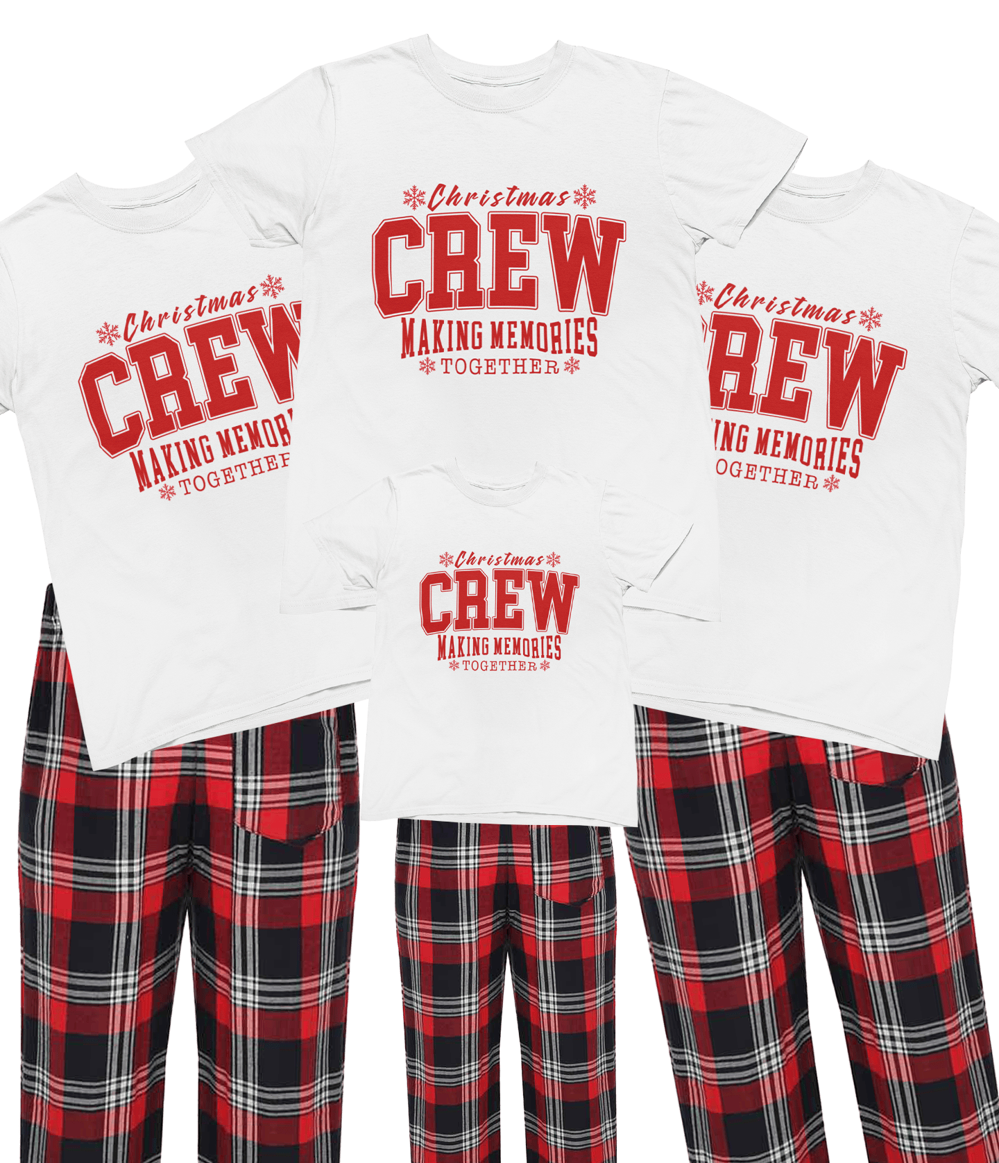 Family Matching Christmas Pyjamas – Xmas Crew PJs Baby to Adult gift_idea unique_gift personalised_gift