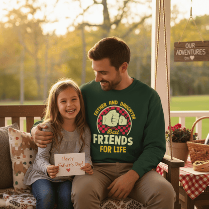 Father And Daughter Best Friends For Life Sweatshirt gift_idea unique_gift personalised_gift