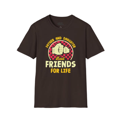 father and daughter best friends for life t-shirt dark chocolate t-shirt uk Father's Day gift idea