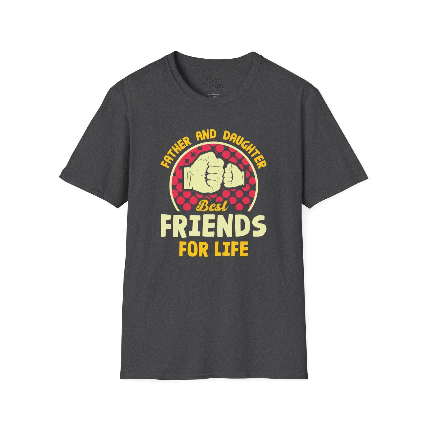 father and daughter best friends for life t-shirt dark heather t-shirt uk Father's Day gift idea