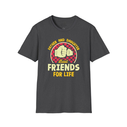 father and daughter best friends for life t-shirt dark heather t-shirt uk Father's Day gift idea