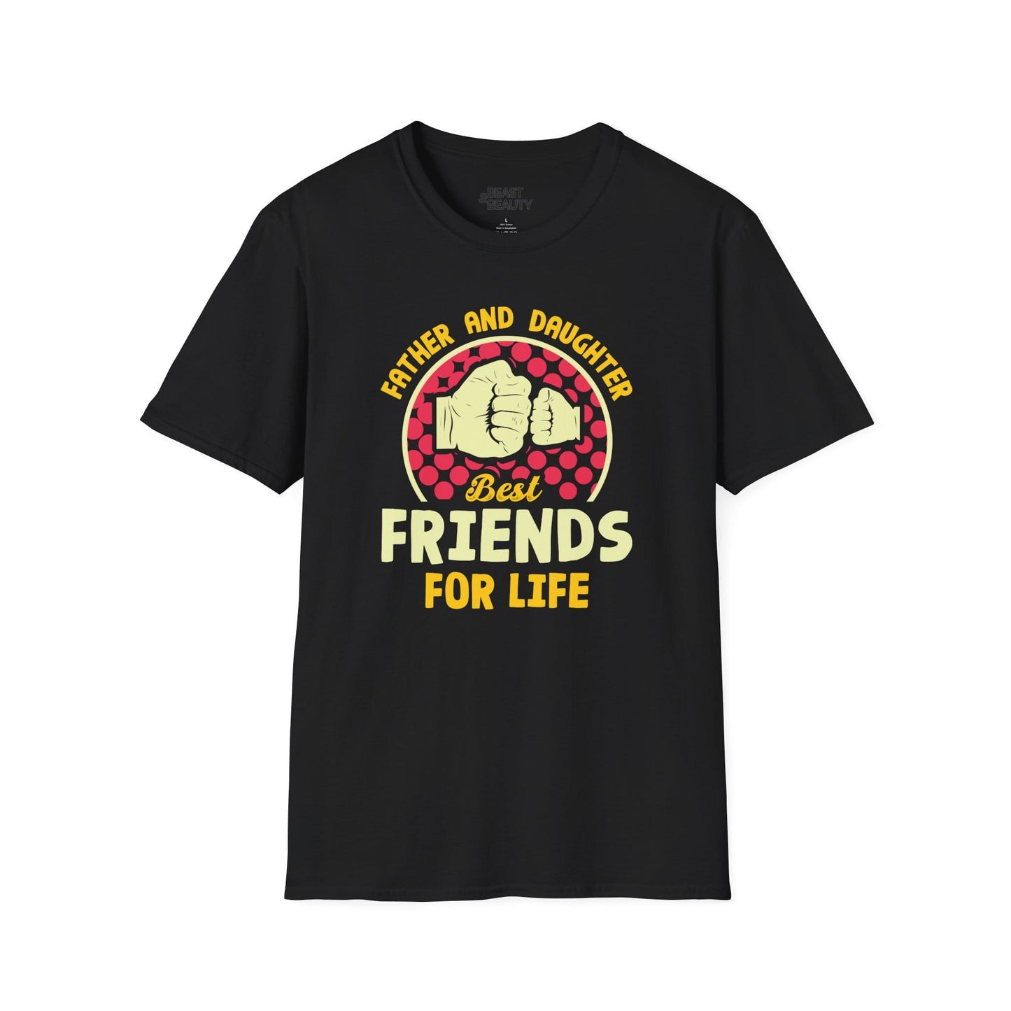 father and daughter best friends for life t-shirt black t-shirt uk Father's Day gift idea