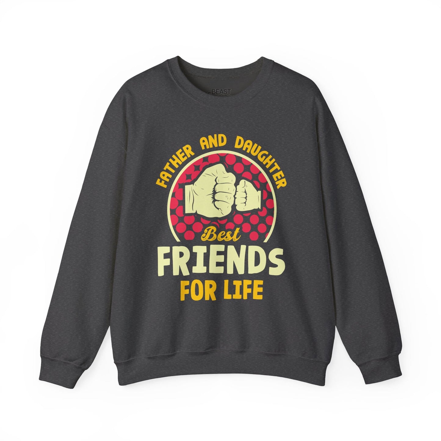 father and daughter best friends for life sweatshirt dark heather sweatshirt uk Father's Day gift idea