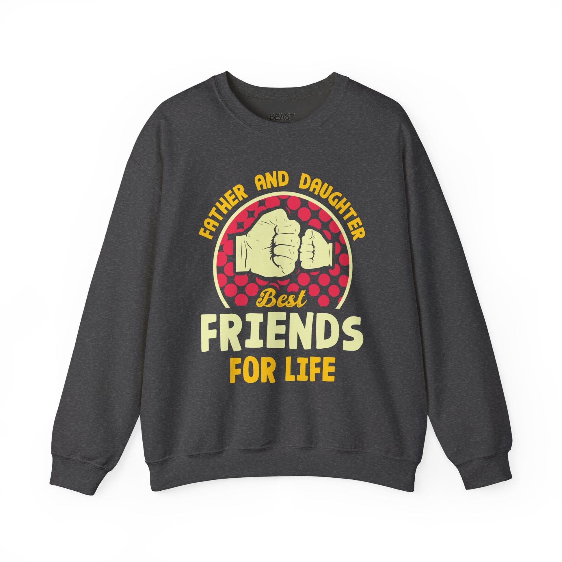 father and daughter best friends for life sweatshirt dark heather sweatshirt uk Father's Day gift idea