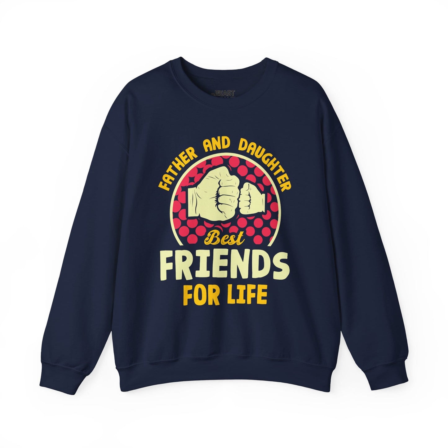 father and daughter best friends for life sweatshirt navy sweatshirt uk Father's Day gift idea