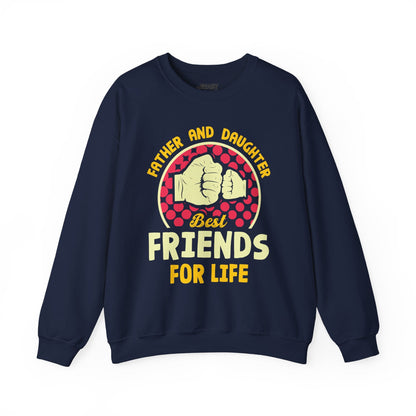 father and daughter best friends for life sweatshirt navy sweatshirt uk Father's Day gift idea