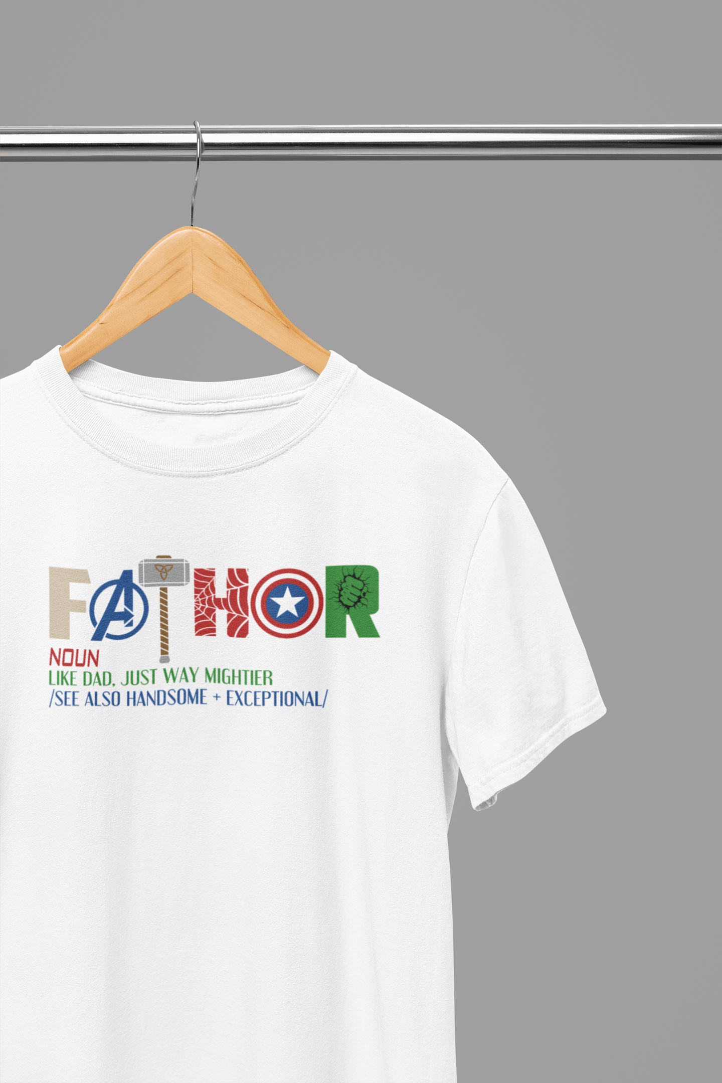 Father Definition Father's Day T-Shirt/Sweatshirt T-Shirt / Small / White gift_idea unique_gift personalised_gift