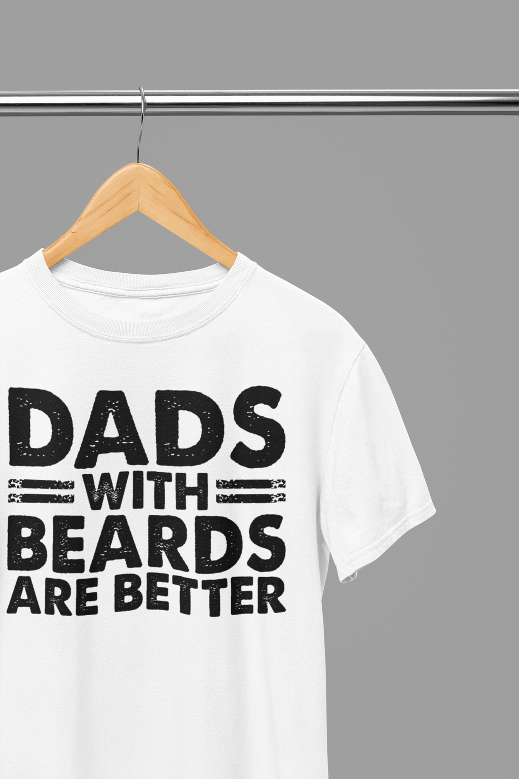 My Store Fathers Day Sweatshirt T-Shirt / small / White Dads With Beards Are Better Fathers Day Sweatshirt/Tshirt