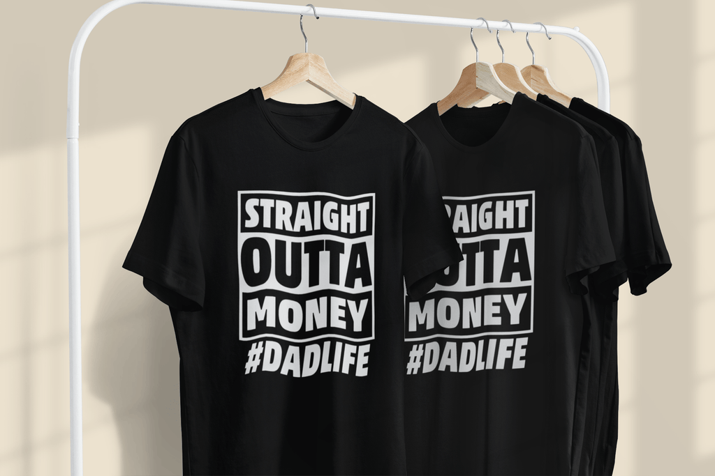 My Store Fathers Day Sweatshirt Straight Outta Money #DADLIFE Funny Fathers Day Sweatshirt