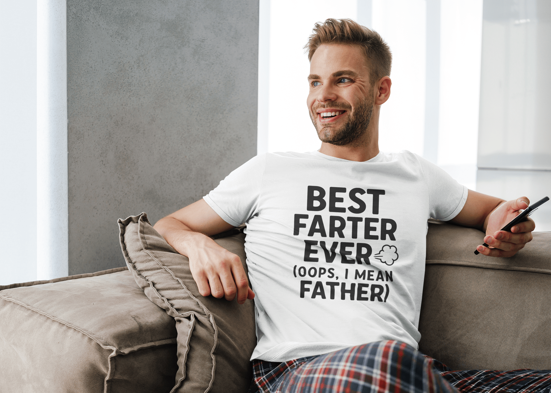 My Store Fathers Day T-Shirt Best Farter Ever Design T-Shirt/Sweatshirt