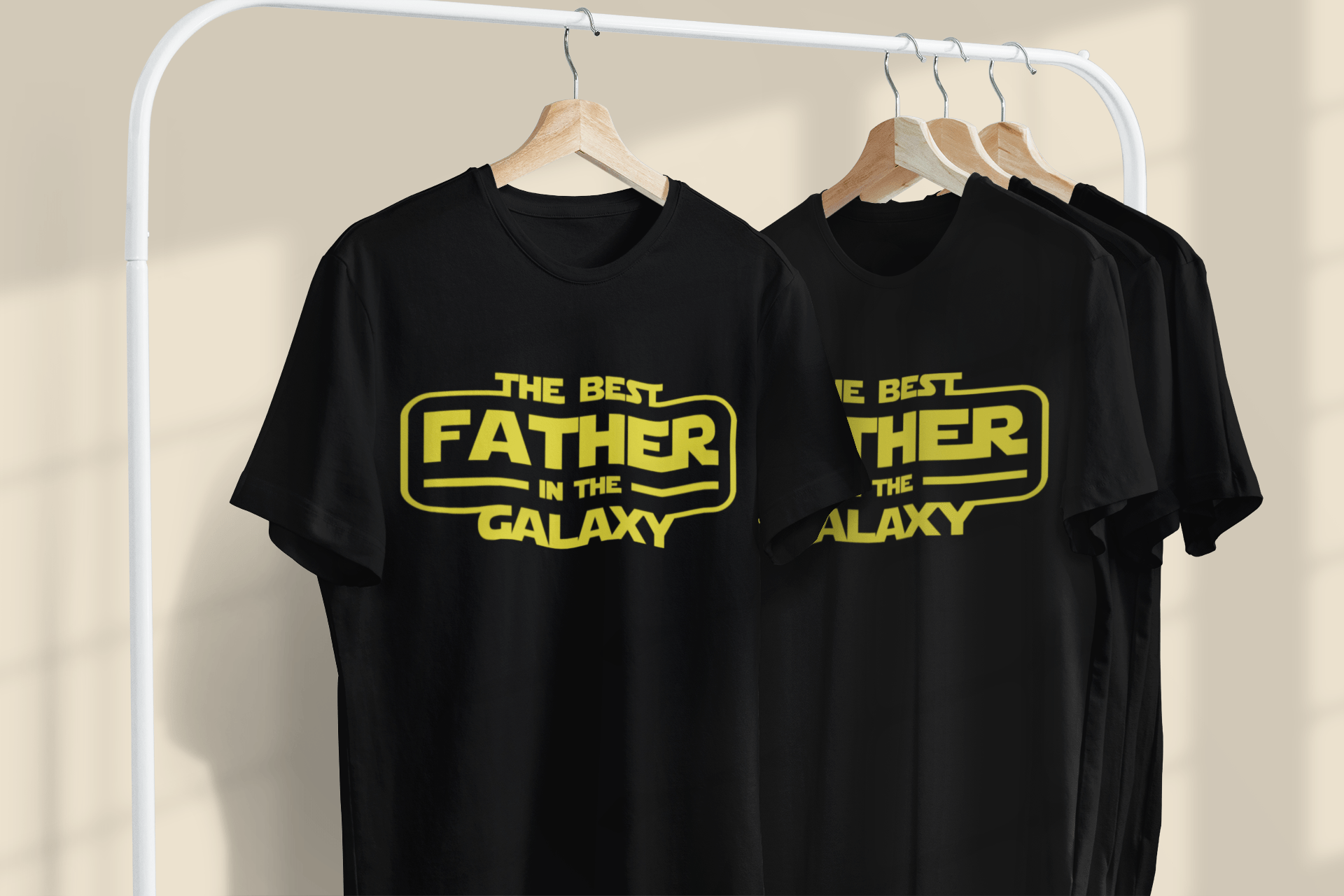 My Store Fathers Day T-Shirt Best Father in the Galaxy T-Shirt / Sweatshirt – Funny Sci-Fi Dad Gift