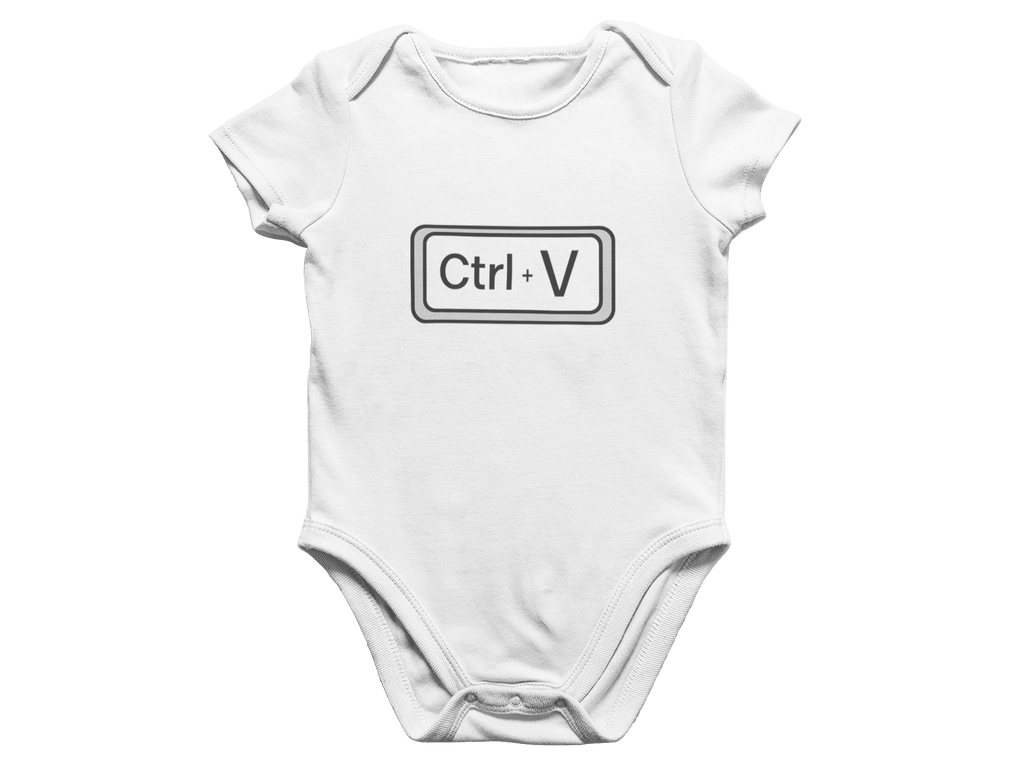 My Store Fathers Day T-Shirt Copy & Paste Matching Dad and Baby Set – Ctrl+C Ctrl+V Shirt & Onsie