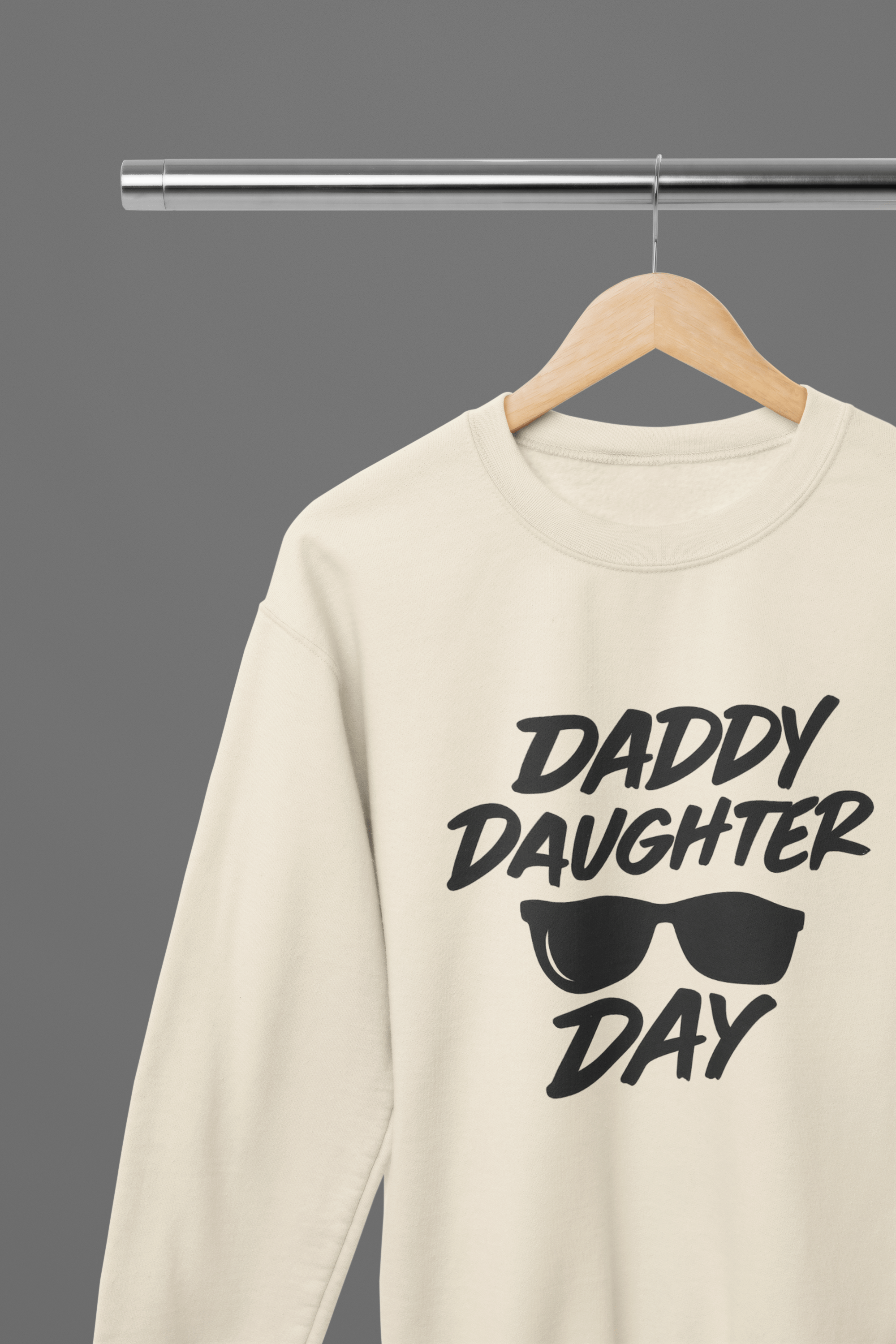 My Store Fathers Day T-Shirt Sweatshirt Set / S 34/36" / XS 3/4 yrs Daddy Daughter Day Father's Day Set T-Shirt/Sweatshirt