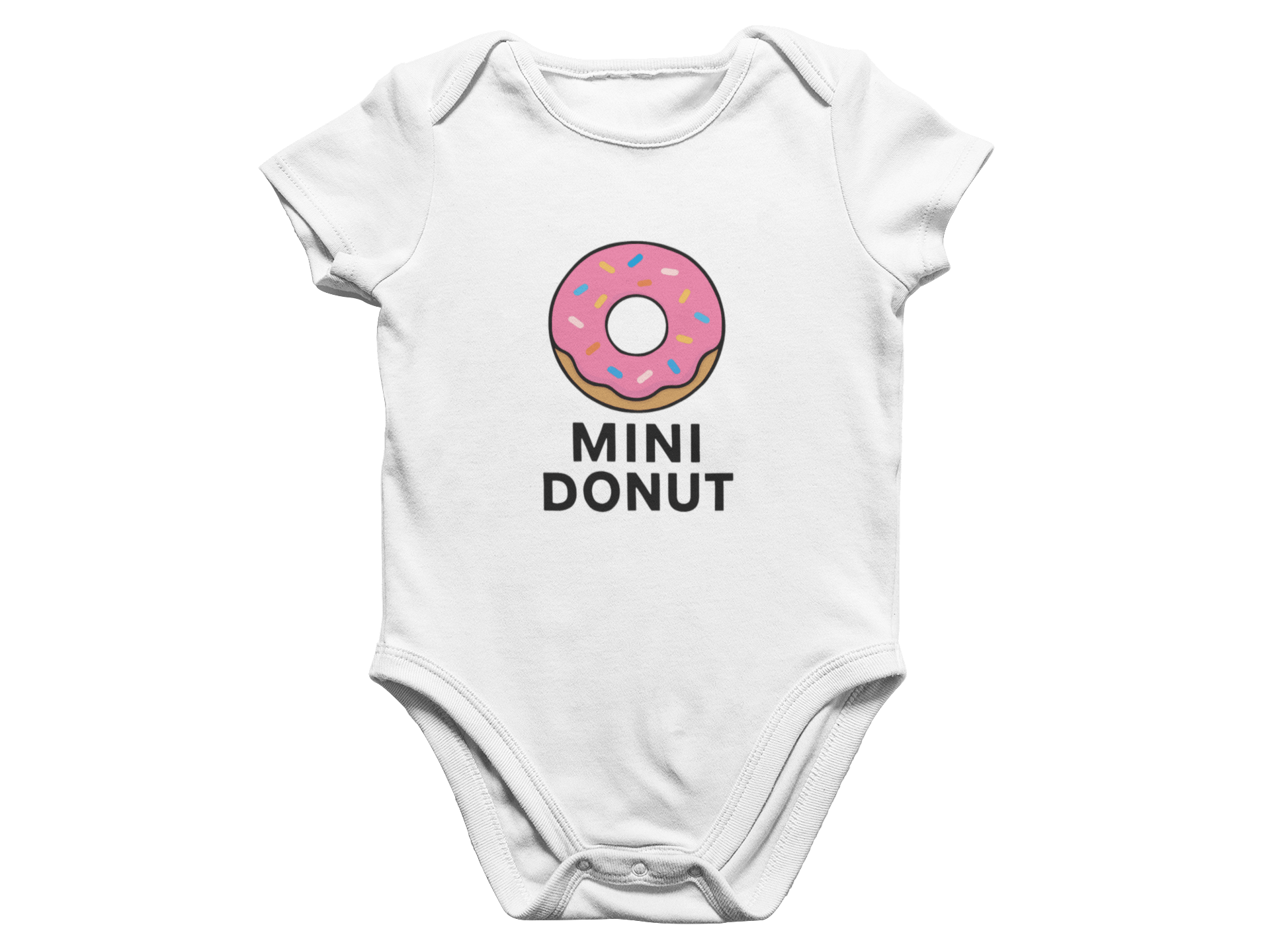 My Store Fathers Day T-Shirt Donut & Mini Donut Matching T-Shirt and Baby Grow Set