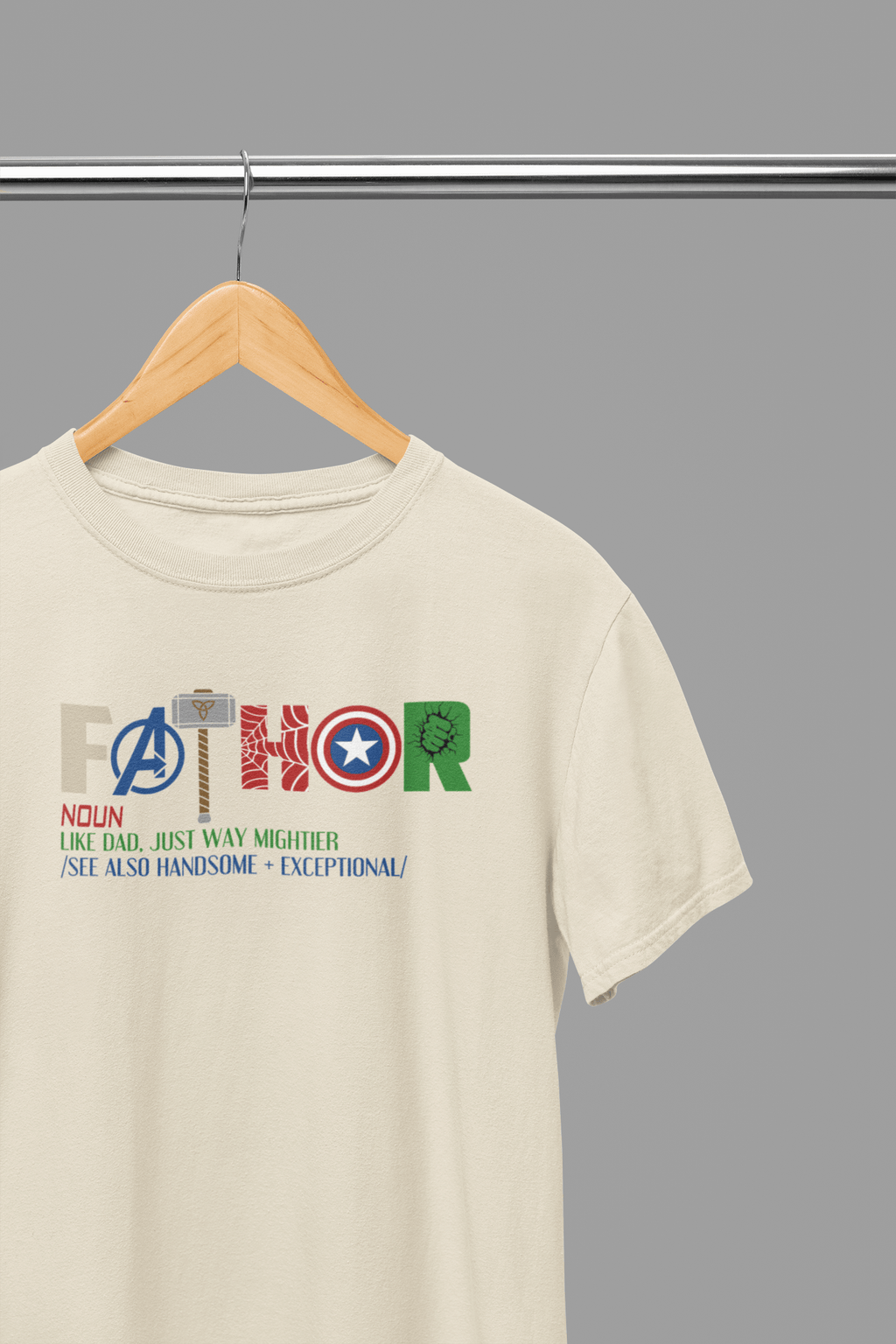 My Store Fathers Day T-Shirt T-Shirt / Small / Sand Father Definition Father's Day T-Shirt/Sweatshirt