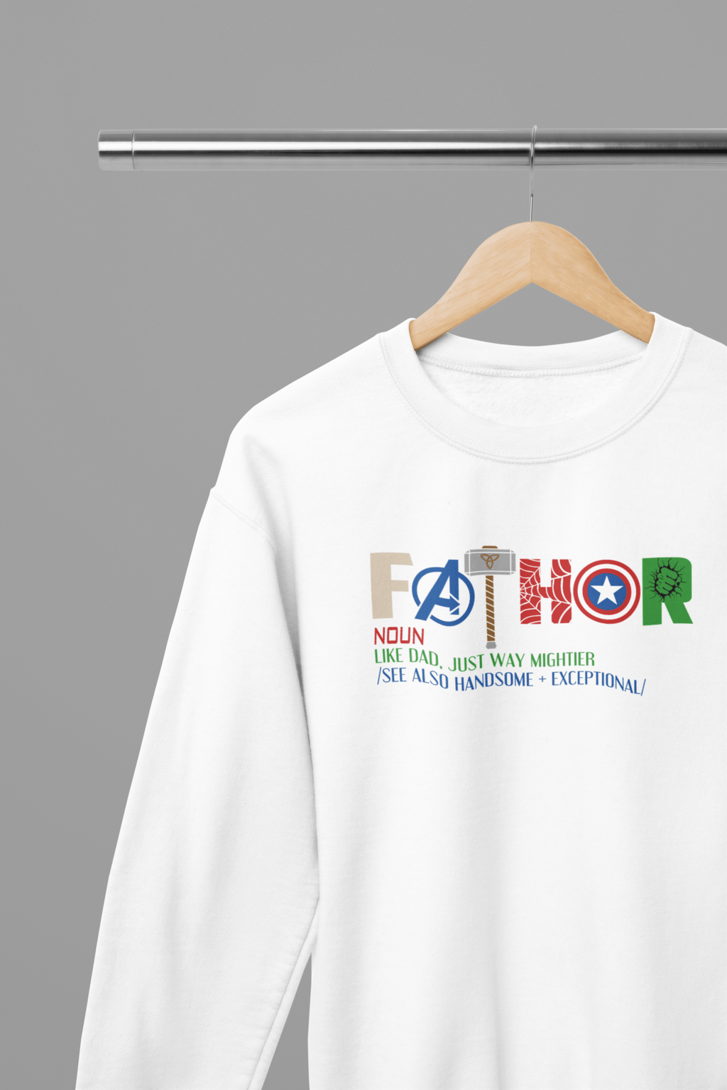 My Store Fathers Day T-Shirt Sweatshirt / Small / White Father Definition Father's Day T-Shirt/Sweatshirt