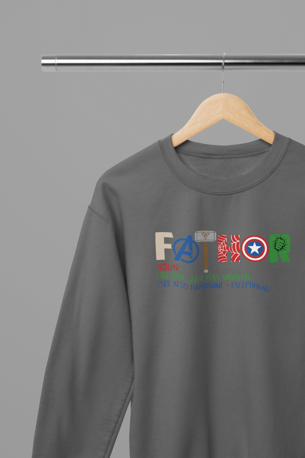 My Store Fathers Day T-Shirt Sweatshirt / Small / Grey Father Definition Father's Day T-Shirt/Sweatshirt