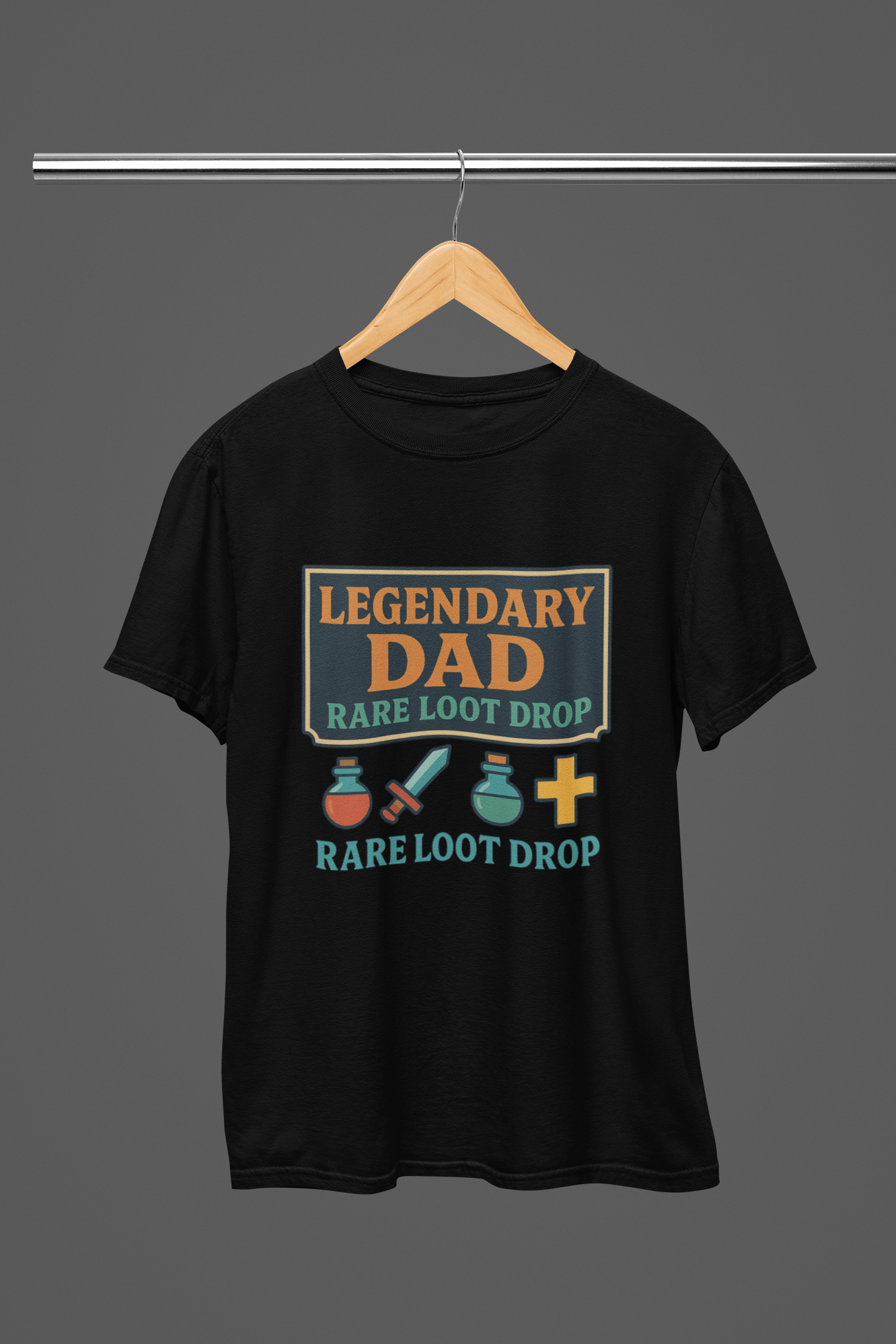My Store Fathers Day T-Shirt T-Shirt / Small Legendary Dad Loot Drop Gaming T-Shirt/Sweatshirt