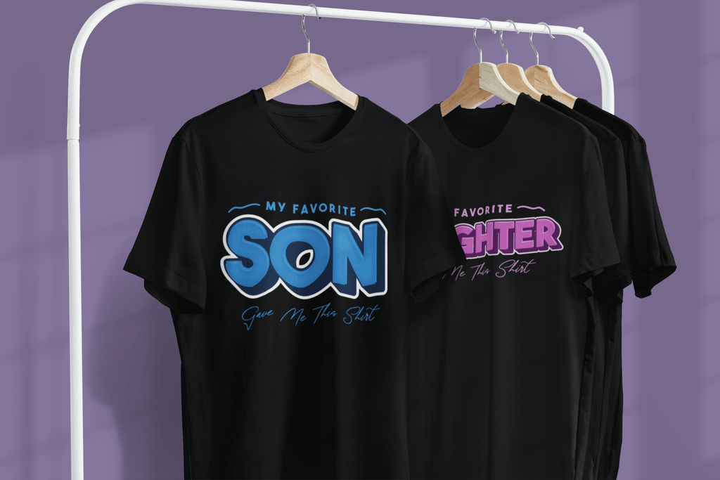 My Store Fathers Day T-Shirt My Favorite Child Gave Me This Shirt – Funny Dad Gift from Daughter or Son