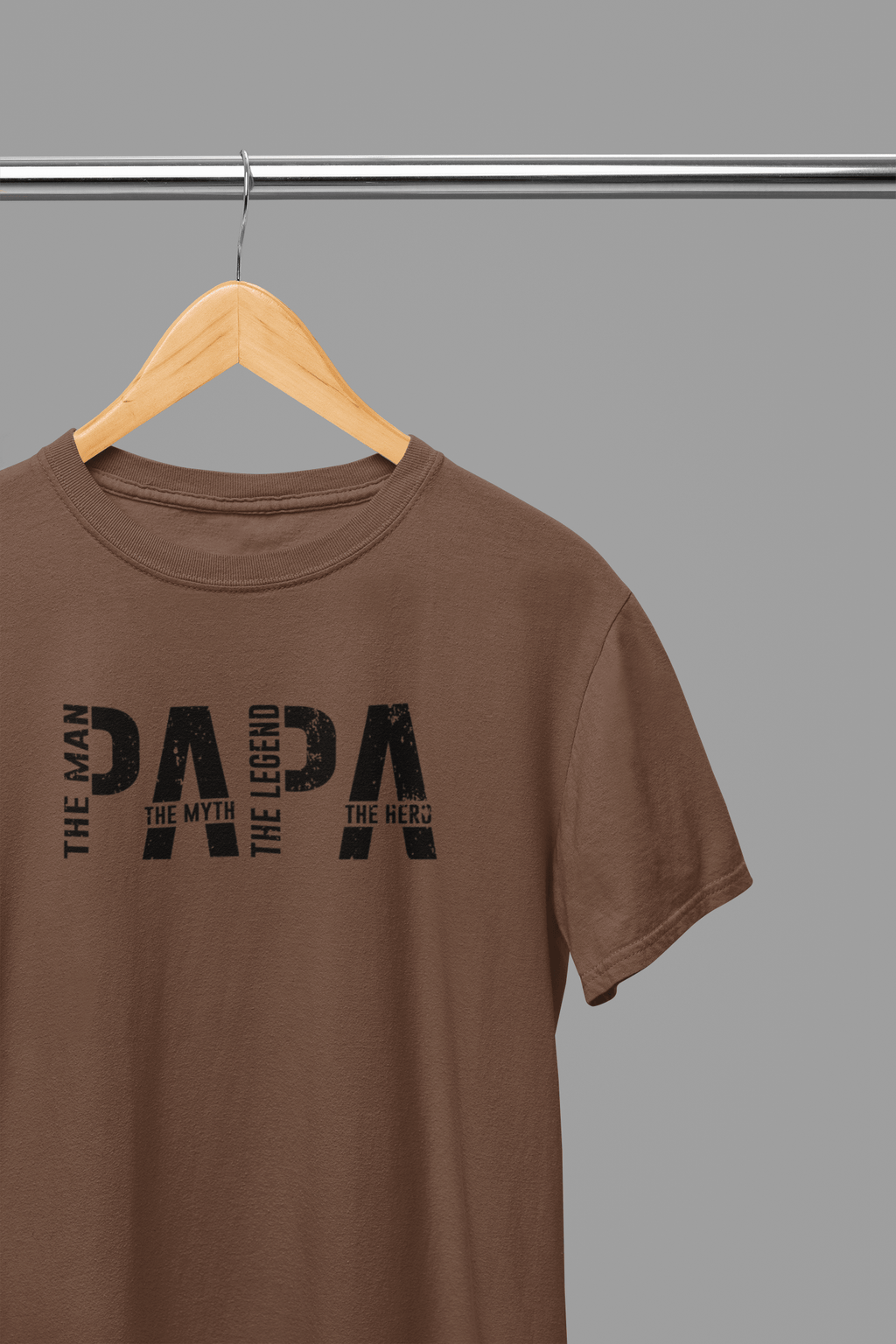 My Store Fathers Day T-Shirt T-Shirt / Small / Brown PAPA Father's Day T-Shirt/Sweatshirt