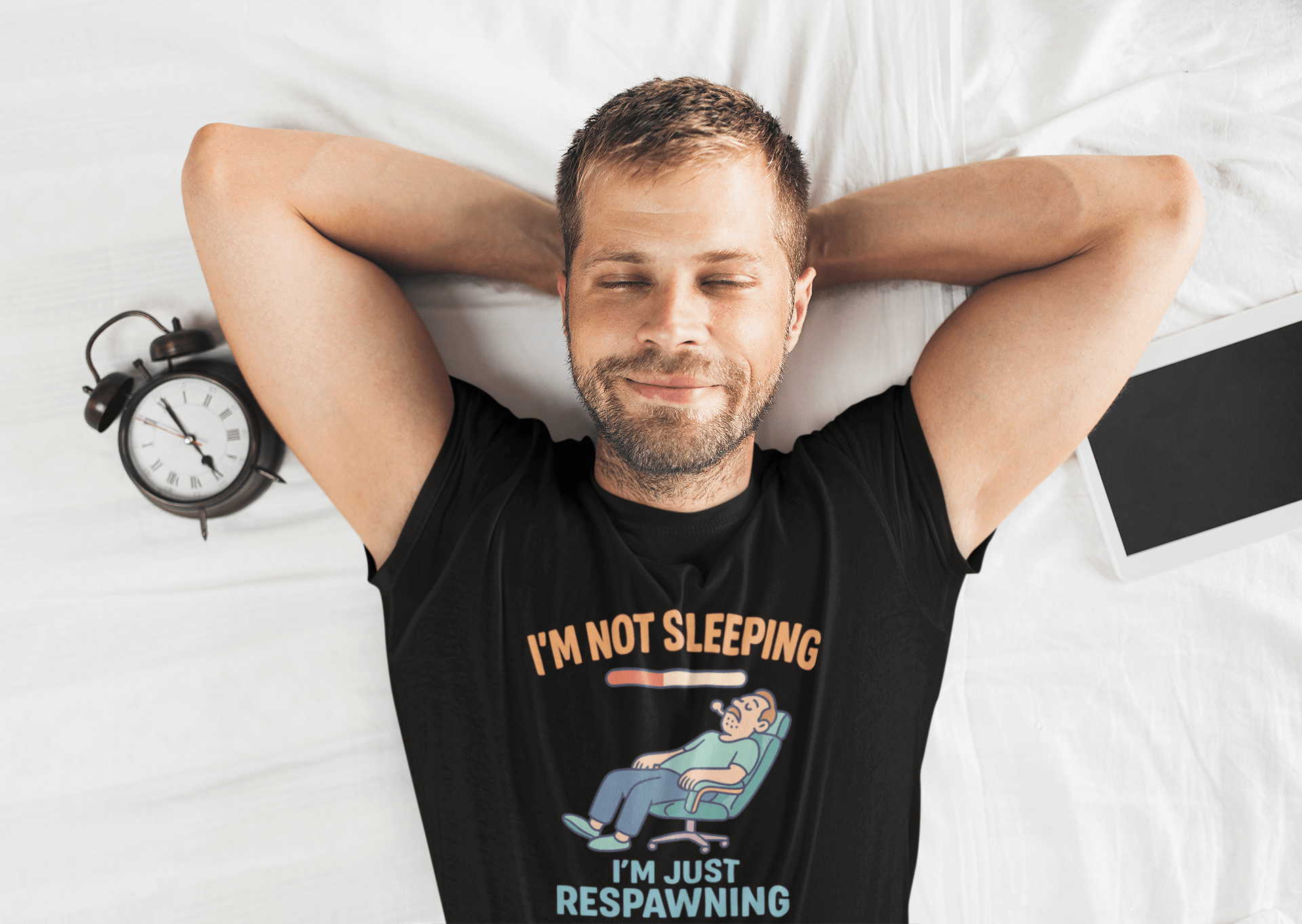 My Store Fathers Day T-Shirt Respawning in Style Gaming T-Shirt/Sweatshirt